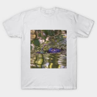 Eye See You - Swimming Alligator in Swamp T-Shirt